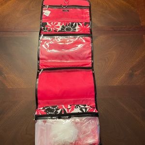 Pink and Black Travel makeup bag. Never used!